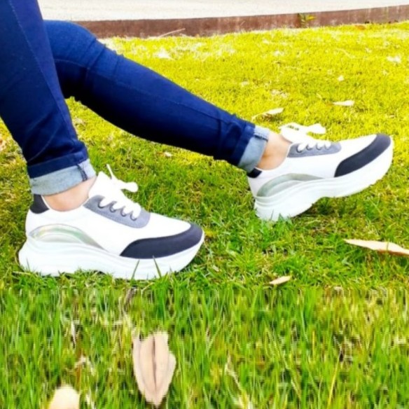Brasil Platform White Sneakers For Women